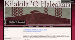 Desktop Screenshot of kilakilahaleakala.org